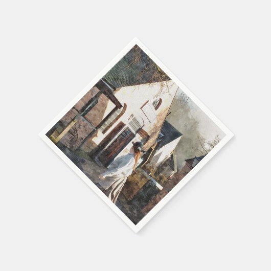 VIKTORIANISCHES ENGLAND SERVIETTE (Ecke)