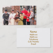 VIKTORIANISCHES ENGLAND VISITENKARTE (Vorne/Hinten)