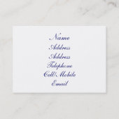 VIKTORIANISCHES ENGLAND VISITENKARTE (Rückseite)