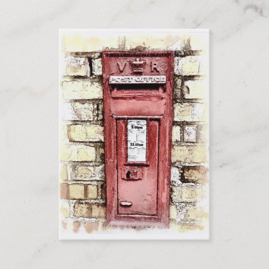 VIKTORIANISCHES ENGLAND VISITENKARTE (Vorderseite)