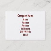 VIKTORIANISCHES ENGLAND VISITENKARTE (Rückseite)