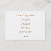 VIKTORIANISCHES ENGLAND VISITENKARTE (Rückseite)