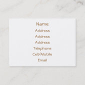 VIKTORIANISCHES ENGLAND VISITENKARTE (Rückseite)