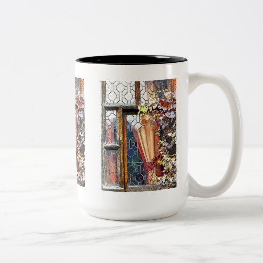 VIKTORIANISCHES ENGLAND ZWEIFARBIGE TASSE (Rechts)