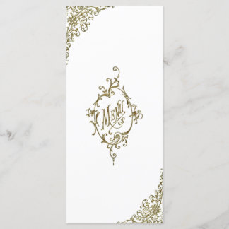 Viktorianisches Entwurfsmenü Menükarte