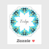 Viktorianisches, exquisites klassisches Design Aufkleber (Blatt)