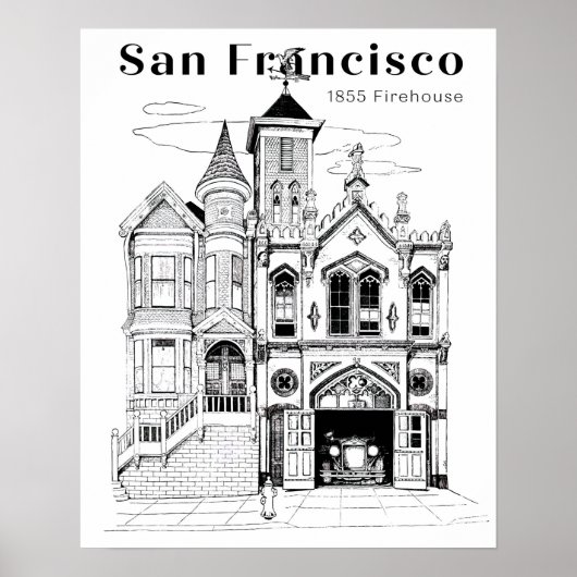 Viktorianisches Feuerwerk und LKW Poster (Vorne)