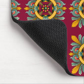 Viktorianisches Fliesendesign für Himbeere Mousepad (Ecke)