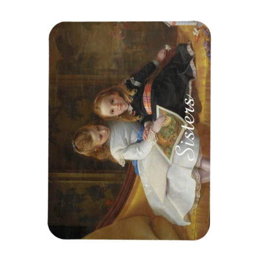 Viktorianisches Foto-Magnet für junge Mädchen Magnet (Vertikal)
