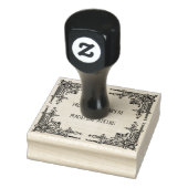 Viktorianisches Frame-Buchzeichen aus der Biblioth Gummistempel (Stempel)