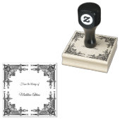 Viktorianisches Frame-Buchzeichen aus der Biblioth Gummistempel (Stempel)