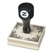 Viktorianisches Frame-Buchzeichen aus der Biblioth Gummistempel (Stempel)