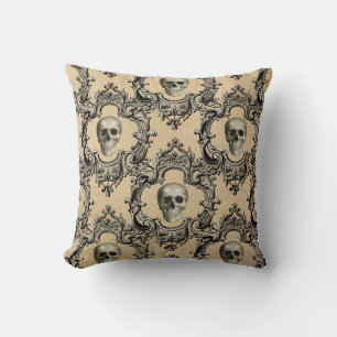Viktorianisches Framework Skulls Goth Skeleton Got Kissen