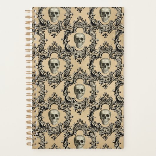 Viktorianisches Framework Skulls Goth Skeleton Got Planer (Vorderseite)