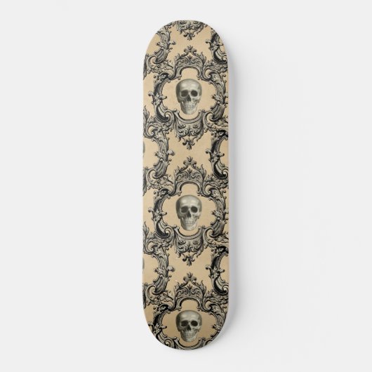 Viktorianisches Framework Skulls Goth Skeleton Got Skateboard (Vorderseite)