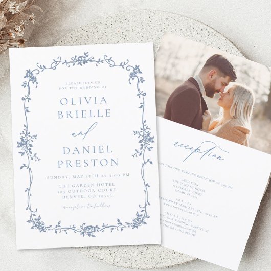 Viktorianisches französisches Foto auf einer Hochz