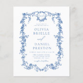 Viktorianisches französisches Foto Blue Wedding El (Vorderseite)