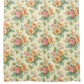 Viktorianisches französisches Land - Vintage Blume Duschvorhang (Vorderseite)