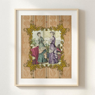 Viktorianisches französisches Mode-Decoupage-Seide Seidenpapier