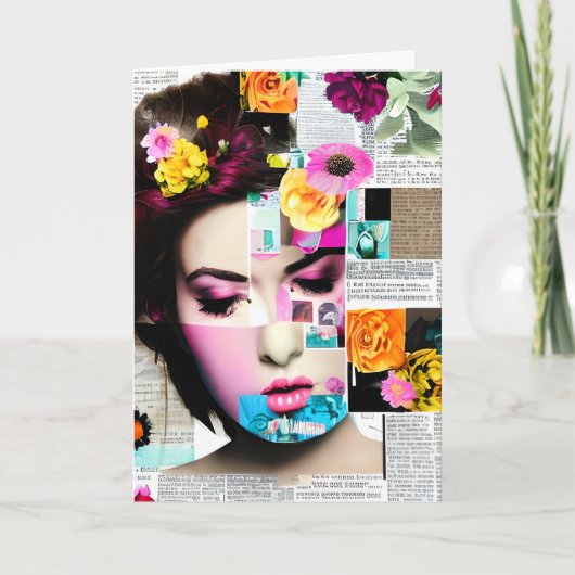 Viktorianisches Frauenpapier | Denken Sie an Sie Karte (Vorderseite)