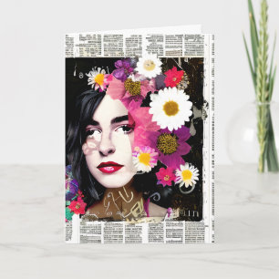 Viktorianisches Frauenpapier Die Welt ist aufgeb Karte