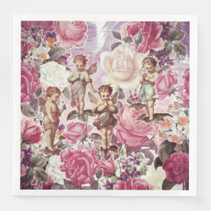 Viktorianisches Garten-Abendessen-Papierservietten Serviette