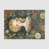 VIKTORIANISCHES GARTENMÄDCHEN-DECOUPAGE-TISSUPAPIE SEIDENPAPIER (Vorderseite)