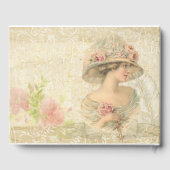 Viktorianisches Gästebuch für Frauen im Brautparty (Rückseite)