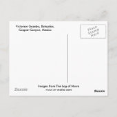 Viktorianisches Gazebo, Batopilas, Kupferkanyon, M Postkarte (Rückseite)