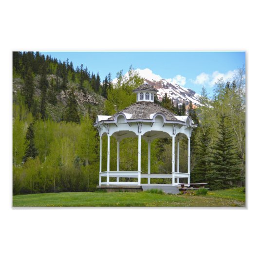 Viktorianisches Gazebo, Silverton, Colorado Fotodruck (Vorne)