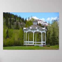 Viktorianisches Gazebo, Silverton, Colorado Poster
