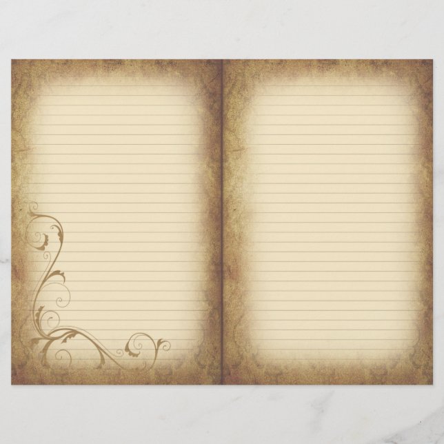 Viktorianisches Geblüht Zeitschriftenpapier (Vorderseite)