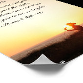 Viktorianisches Gedicht "The Years" Poster (Ecke)