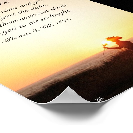 Viktorianisches Gedicht "The Years" Poster (Ecke)