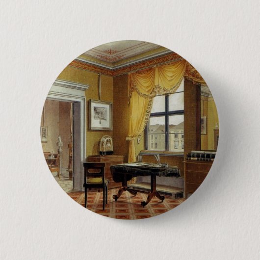 Viktorianisches gelbes Zimmer mit Fenster Button (Vorderseite)