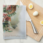 Viktorianisches Geschirrtuch (Viertel Falte)