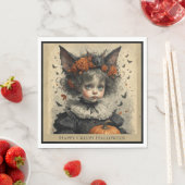 Viktorianisches Girl Halloween-Thema Serviette (Beispiel)