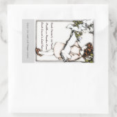 Viktorianisches Girl Reading Personalisiertes Buch Rechteckiger Aufkleber (Tasche)