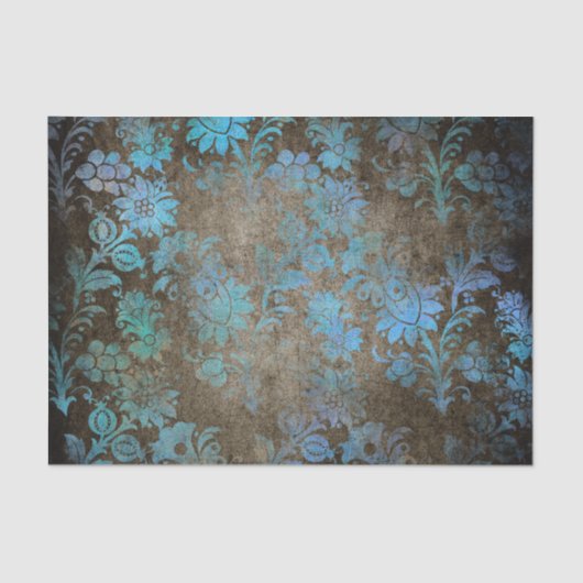 Viktorianisches Gothic Damask Tissue Paper | elega Seidenpapier (Vorderseite)