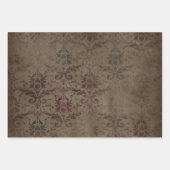 Viktorianisches Gothic Grunge Wrapping Paper, Dunk Geschenkpapier Set (Vorderseite)