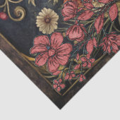 Viktorianisches Gothic-Mädchen und schwarzer Rabe, Seidenpapier (Ausschnitt)