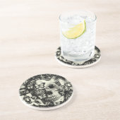 Viktorianisches Gothic-Spitzen-Schädelmuster Untersetzer (Seite)