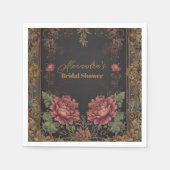 Viktorianisches gotisches Brautparty Serviette (Vorderseite)