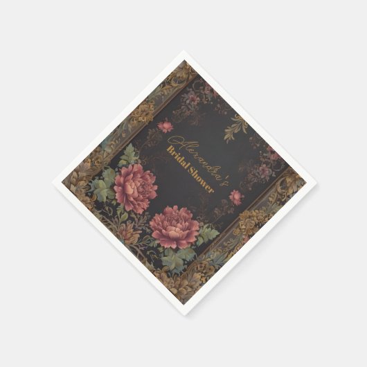 Viktorianisches gotisches Brautparty Serviette (Ecke)