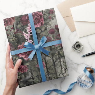 Viktorianisches Gotisches Gartenmuster Geschenkpapier