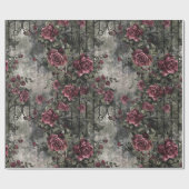 Viktorianisches Gotisches Gartenmuster Geschenkpapier (Flach)
