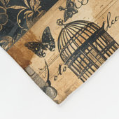 Viktorianisches gotisches Halloween-Patchwork Fleecedecke (Ecke)