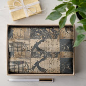 Viktorianisches gotisches Halloween-Patchwork Seidenpapier (Geschenk)