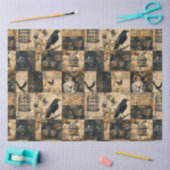 Viktorianisches gotisches Halloween-Patchwork Seidenpapier (Basteln)