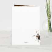 Viktorianisches gotisches SchädeldamasenHalloween Karte (Rückseite)